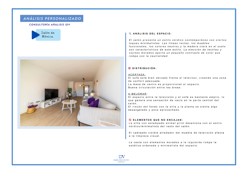 Servicio de Consultoría de Interiorismo Express