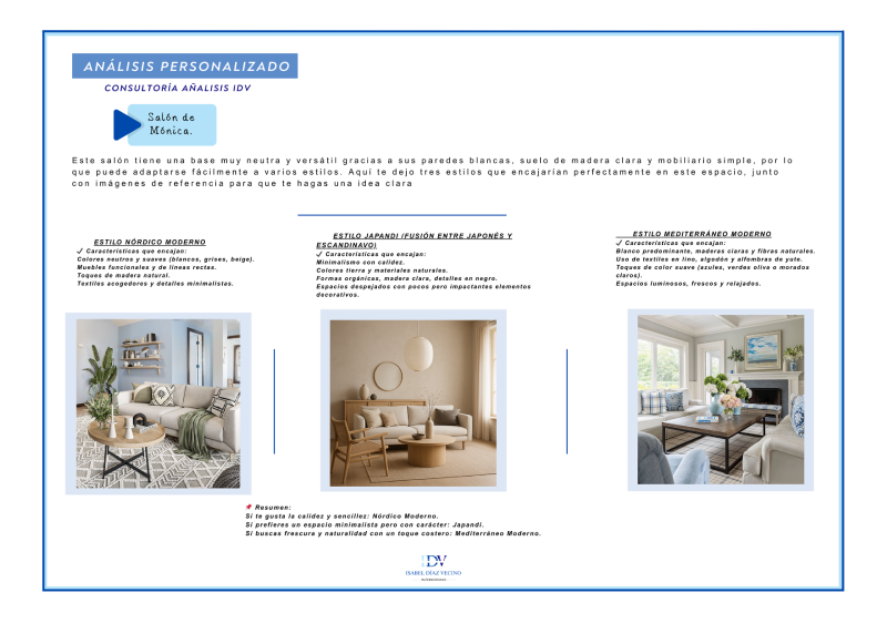 Servicio de Consultoría de Interiorismo Express