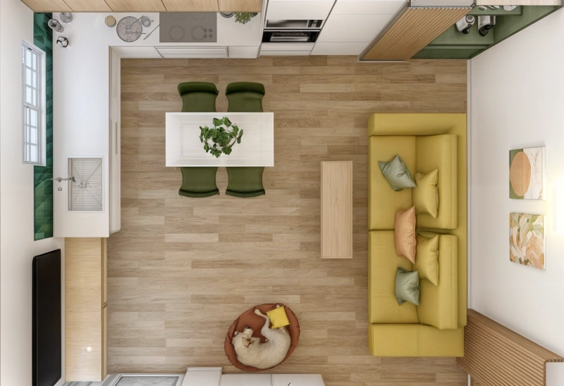 Proyecto Decoración Salón Cocina Online - Resultado 01