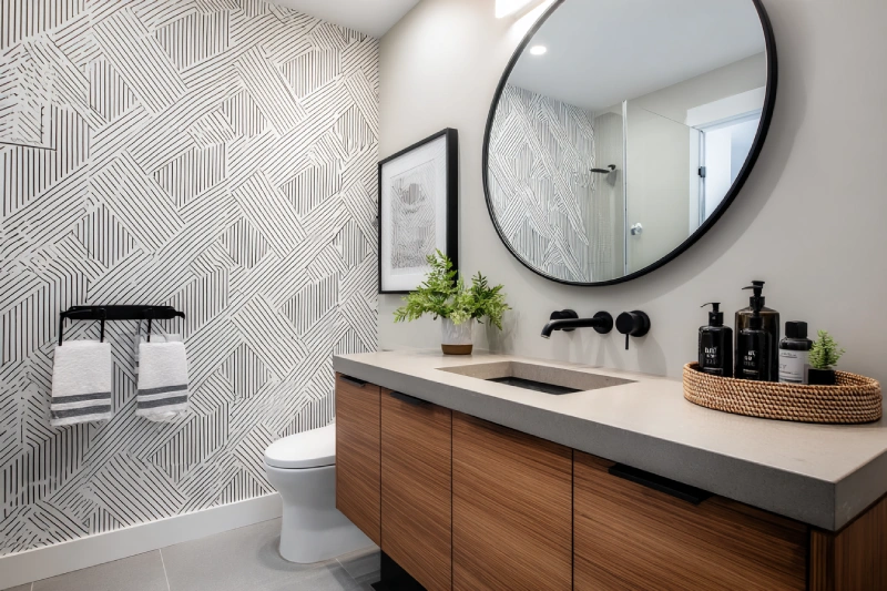 Papel Pintado En El Baño